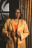 Extended Structured Coat with Tailored Flared Pant