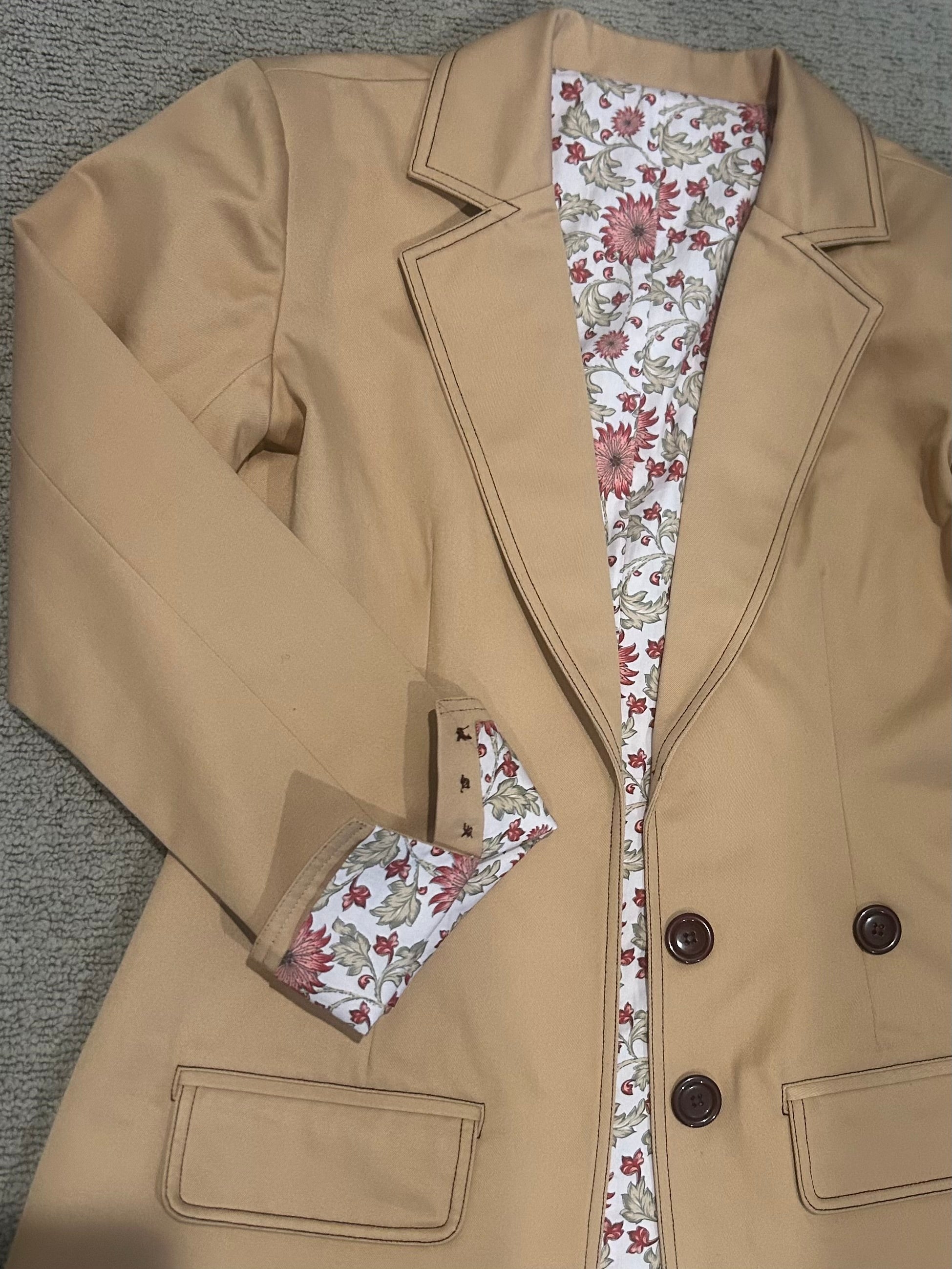 Structured Open Blazer with Tailored Flared Pant