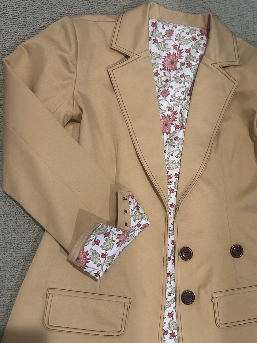 Structured Open Blazer with Tailored Flared Pant