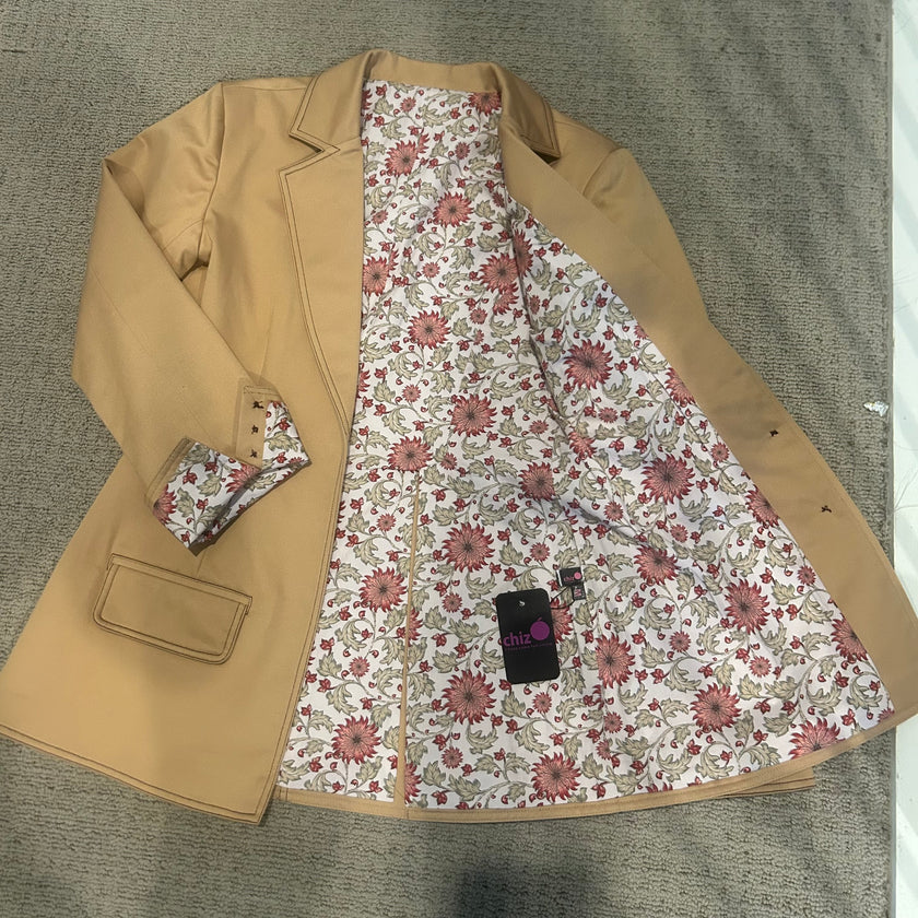 Structured Open Blazer with Tailored Flared Pant