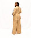 Structured Open Blazer with Tailored Flared Pant