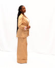 Structured Open Blazer with Tailored Flared Pant